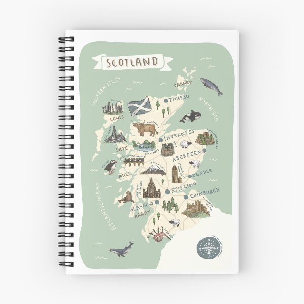 Item preview, Map of Scotland designed and sold by Those Pencil Shavings.