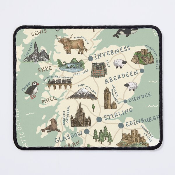 Item preview, Map of Scotland designed and sold by Those Pencil Shavings.