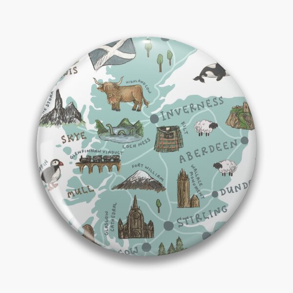 Item preview, Map of Scotland designed and sold by Those Pencil Shavings.