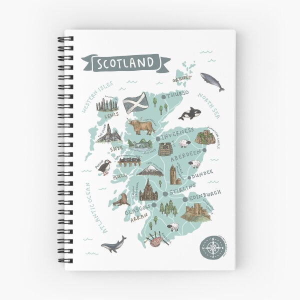 Item preview, Map of Scotland designed and sold by Those Pencil Shavings.