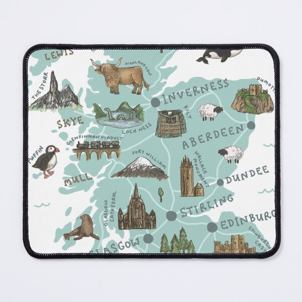 Item preview, Map of Scotland designed and sold by Those Pencil Shavings.