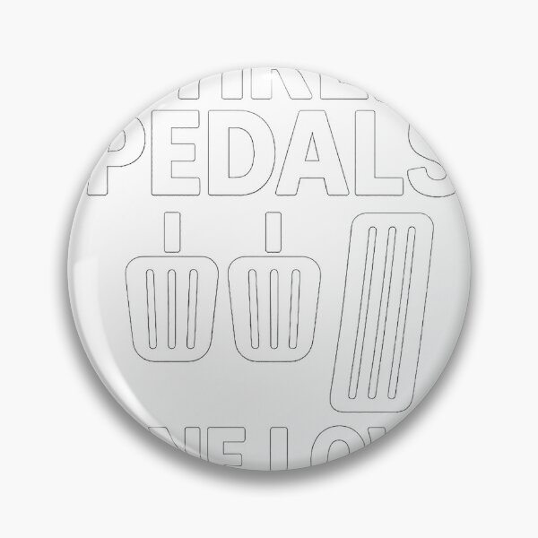 Item preview, Three Pedals One Love – Manual Car Enthusiast Minimalist Design designed and sold by fjurcev.