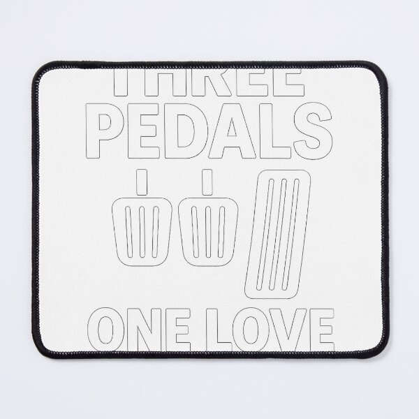 Item preview, Three Pedals One Love – Manual Car Enthusiast Minimalist Design designed and sold by fjurcev.