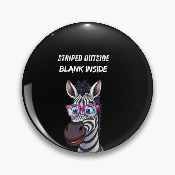 Item preview, Striped Outside, Blank Inside – Funny Zebra Quote Design designed and sold by Red White Blue Studio.