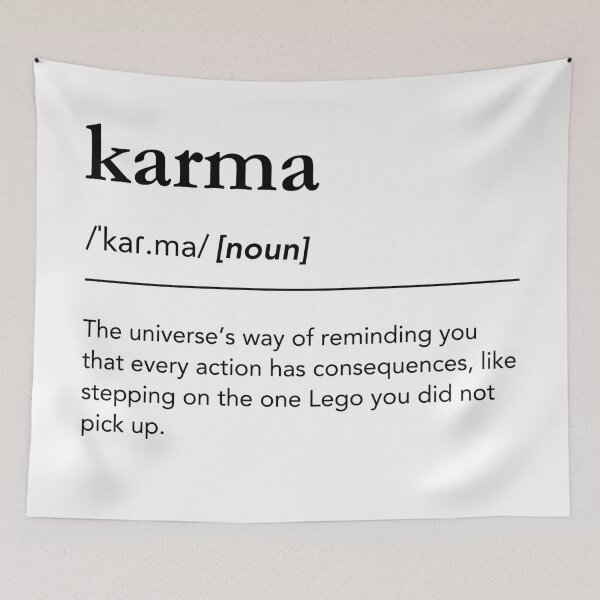 Item preview, Karma Definition, Funny Life Lesson Dictionary Style designed and sold by lagunaklein.