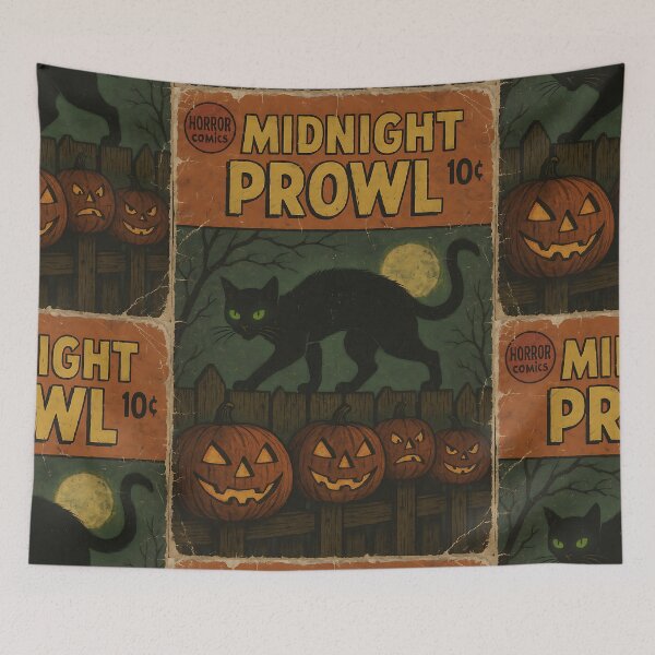 Item preview, Spooky Halloween Cover: Midnight prowl designed and sold by bapupa.