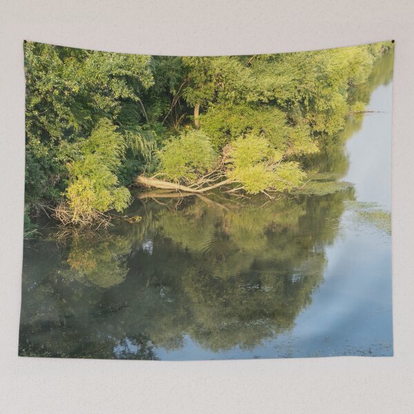 Item preview, Forested Riverbank Reflections Tranquility designed and sold by Georgia Mizuleva.