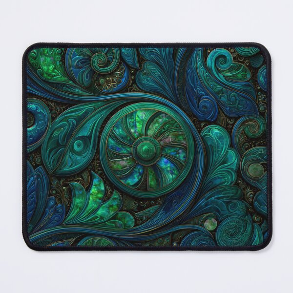 Item preview, New Zealand Māori Paua Pattern Koru Design 492 designed and sold by GrinGalore.