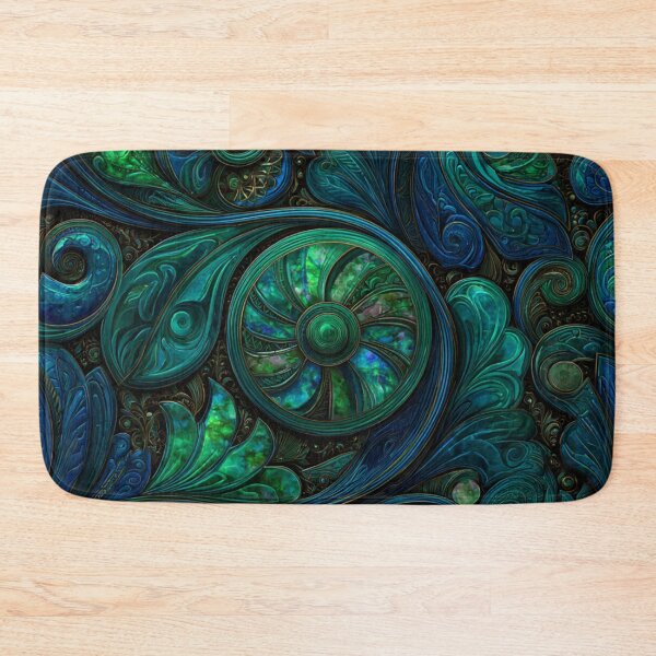 Item preview, New Zealand Māori Paua Pattern Koru Design 492 designed and sold by GrinGalore.