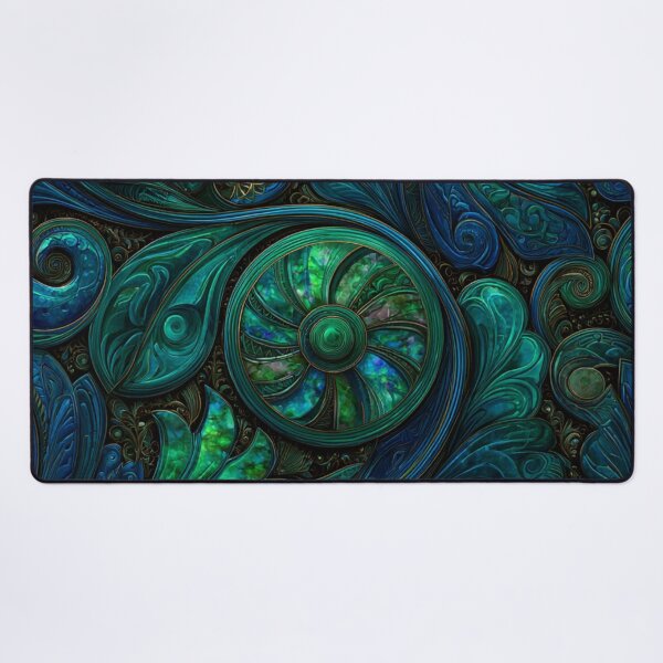 Item preview, New Zealand Māori Paua Pattern Koru Design 492 designed and sold by GrinGalore.