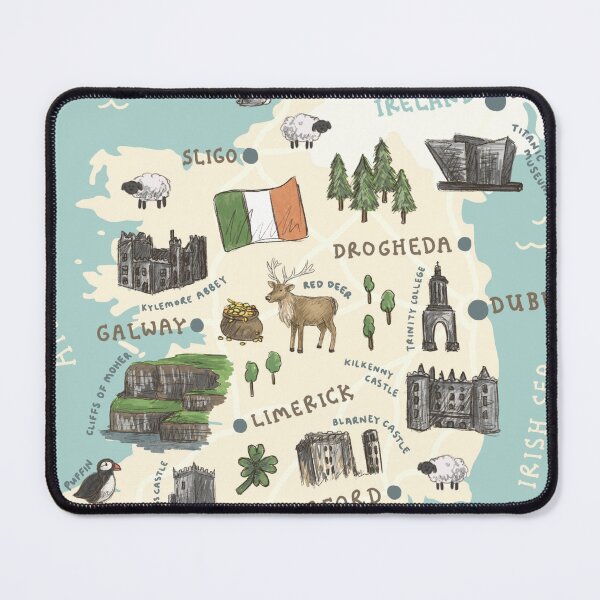 Item preview, Map of Ireland designed and sold by Those Pencil Shavings.