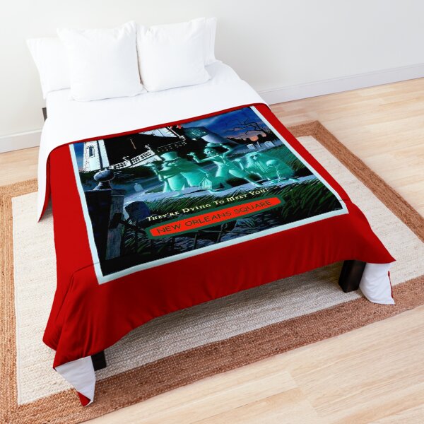 HAUNTED MANSION : Vintage Ghosts Advertising Print Comforter