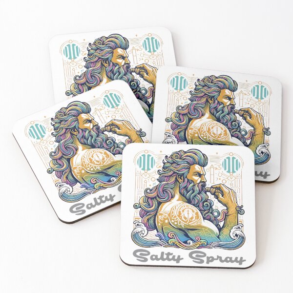 Item preview, Tattoo Poseidon designed and sold by SaltySpraySurf.
