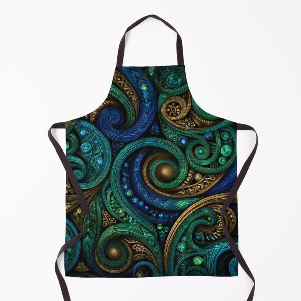 Item preview, New Zealand Māori Paua Pattern Koru Design 493 designed and sold by GrinGalore.