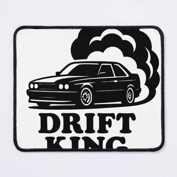 Item preview, Drift King – Car Silhouette with Smoke Cloud (Drift Culture Art) designed and sold by fjurcev.