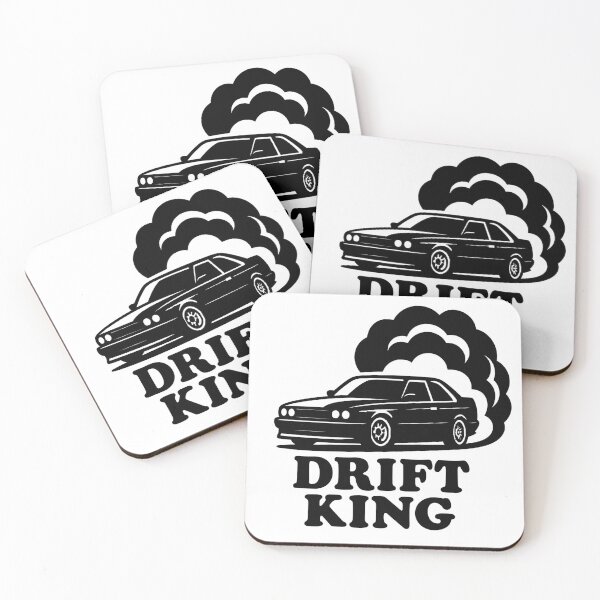 Item preview, Drift King – Car Silhouette with Smoke Cloud (Drift Culture Art) designed and sold by fjurcev.