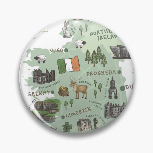 Item preview, Map of Ireland designed and sold by Those Pencil Shavings.