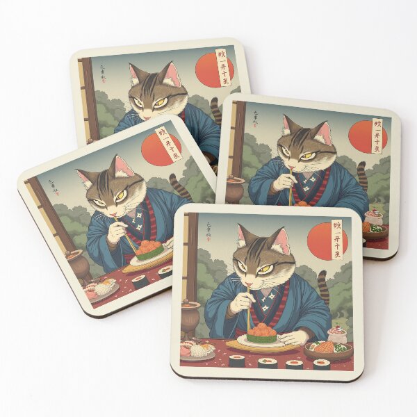 Item preview, Sushi Samurai Cat designed and sold by Atlantico54.