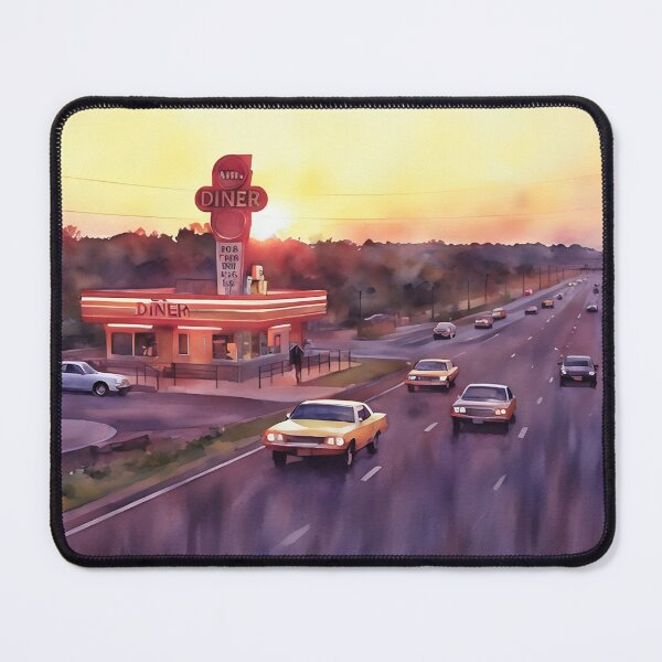 Item preview, The Old Expressway Diner designed and sold by RCWatercolours.