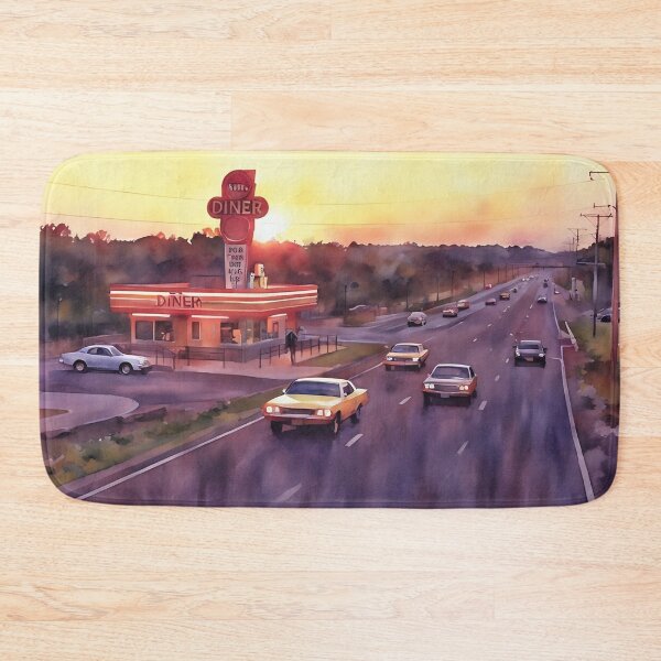 Item preview, The Old Expressway Diner designed and sold by RCWatercolours.