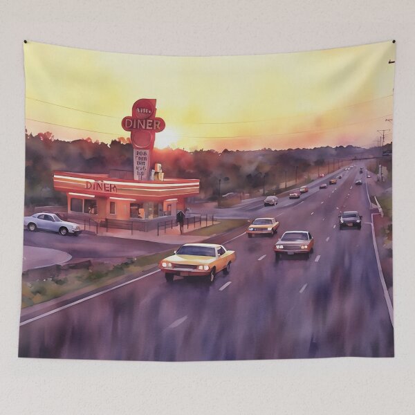 Item preview, The Old Expressway Diner designed and sold by RCWatercolours.