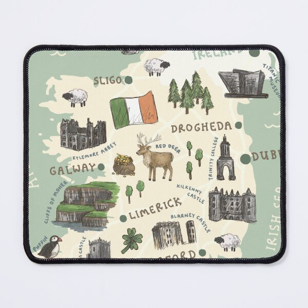 Item preview, Map of Ireland designed and sold by Those Pencil Shavings.