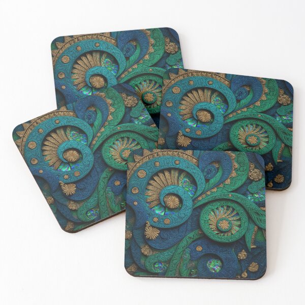Item preview, New Zealand Māori Paua Pattern Koru Design 494 designed and sold by GrinGalore.