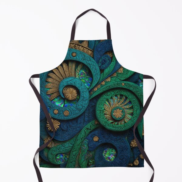 Item preview, New Zealand Māori Paua Pattern Koru Design 494 designed and sold by GrinGalore.