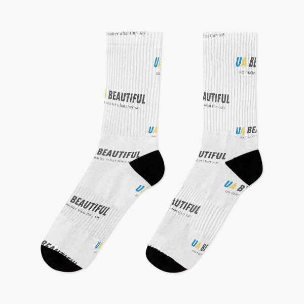 Item preview, UA Beautiful – Ukraine Support Positive Message Design designed and sold by Everyday shop | Creativity first | Eastern Europe Style.