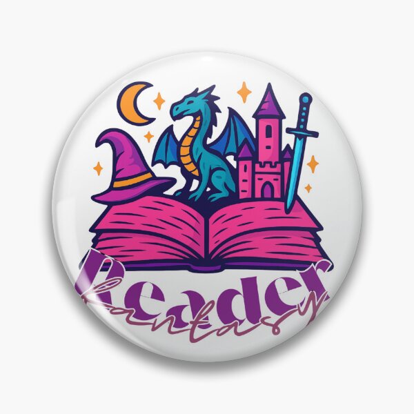 Artikelvorschau, Whimsigoth Fantasy Reader Drachenmond-Design entworfen und verkauft von CottonandQuill.