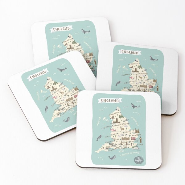 Item preview, Map of England designed and sold by Those Pencil Shavings.