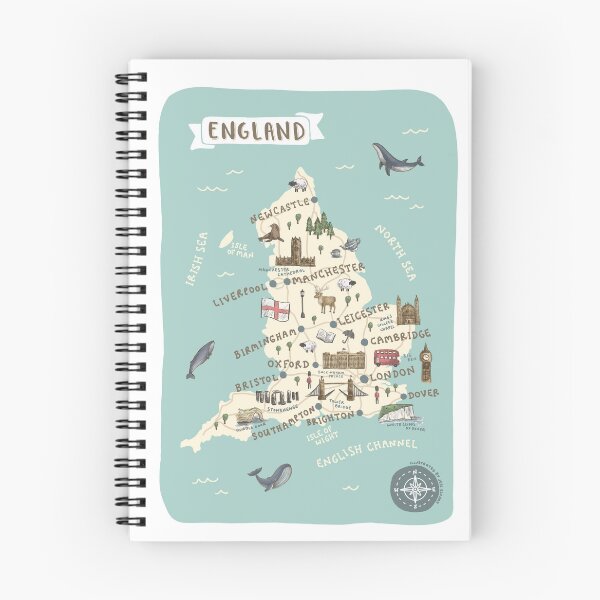 Item preview, Map of England designed and sold by Those Pencil Shavings.