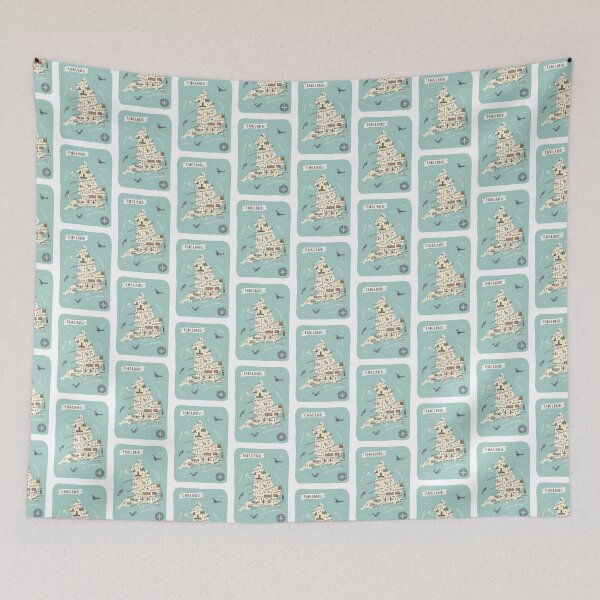 Item preview, Map of England designed and sold by Those Pencil Shavings.
