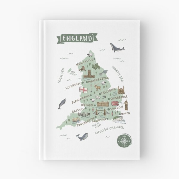 Item preview, Map of England designed and sold by Those Pencil Shavings.