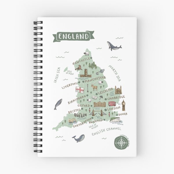 Item preview, Map of England designed and sold by Those Pencil Shavings.