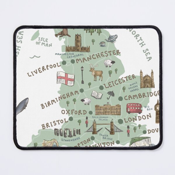 Item preview, Map of England designed and sold by Those Pencil Shavings.