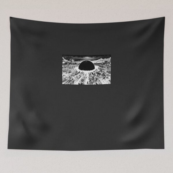 Item preview, Akira Cyberpunk City Explosion Poster Monochrome (1) designed and sold by vlorsioib.