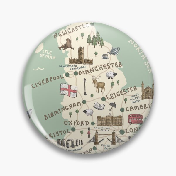 Item preview, Map of England designed and sold by Those Pencil Shavings.