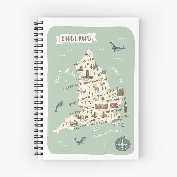 Item preview, Map of England designed and sold by Those Pencil Shavings.