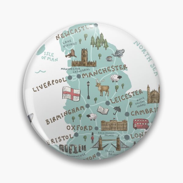 Item preview, Map of England designed and sold by Those Pencil Shavings.