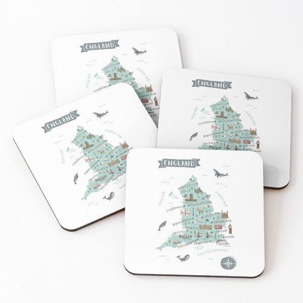 Item preview, Map of England designed and sold by Those Pencil Shavings.