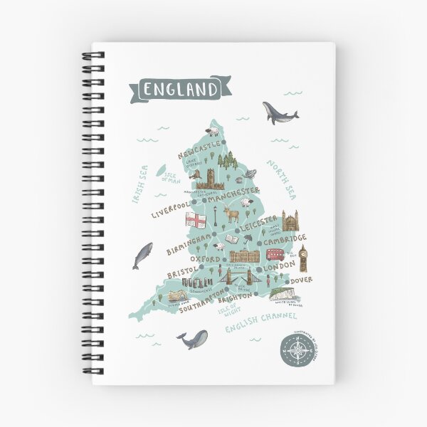 Item preview, Map of England designed and sold by Those Pencil Shavings.