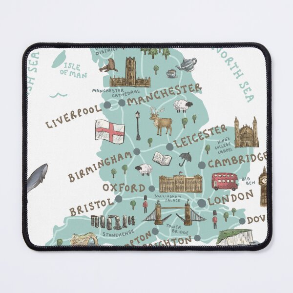 Item preview, Map of England designed and sold by Those Pencil Shavings.
