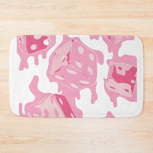 Item preview, Melting Pink Dice – Surreal Retro Pop Art Design designed and sold by Moss and Moon Studio.