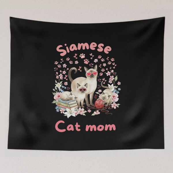Item preview, Siamese cat mom designed and sold by Fateh-Kro ⭐⭐⭐⭐⭐.
