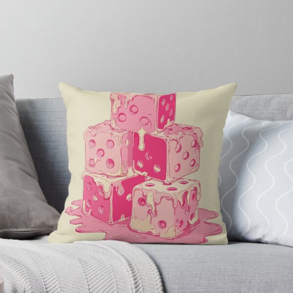 Item preview, Melting Pink Dice – Surreal Retro Pop Art Design designed and sold by Moss and Moon Studio.