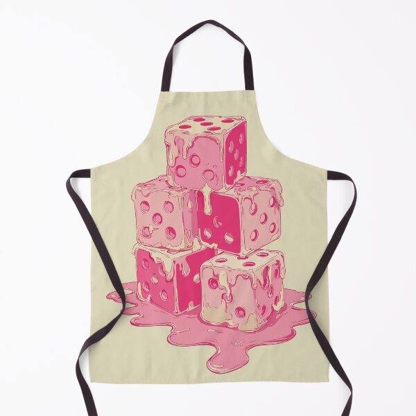 Item preview, Melting Pink Dice – Surreal Retro Pop Art Design designed and sold by Moss and Moon Studio.