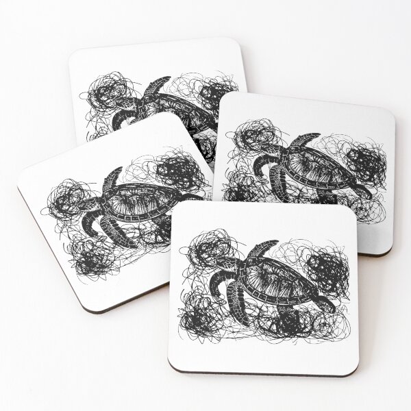Item preview, Sea Turtle Trapped in Ocean Debris designed and sold by Artprintmaking.