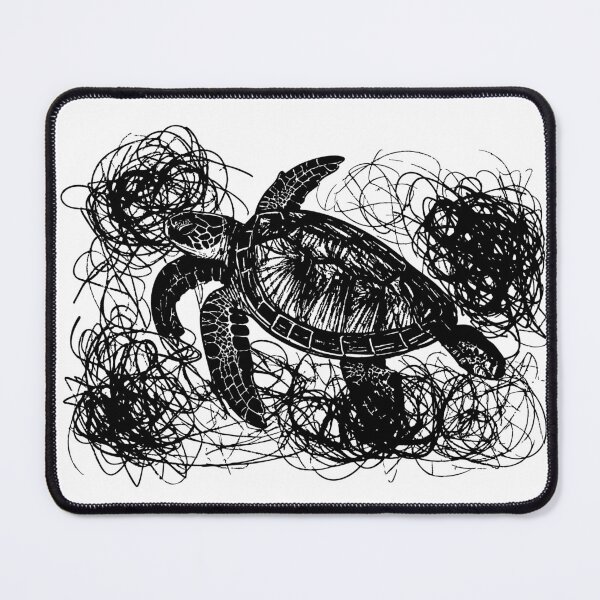 Item preview, Sea Turtle Trapped in Ocean Debris designed and sold by Artprintmaking.