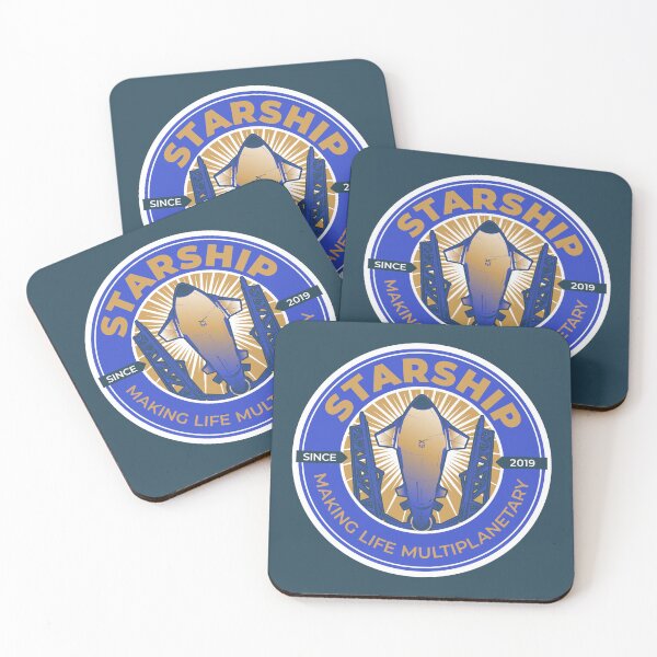 Item preview, SpaceX Starship. Making Life Multiplanetary. Commemorative Badge designed and sold by BGALAXY.